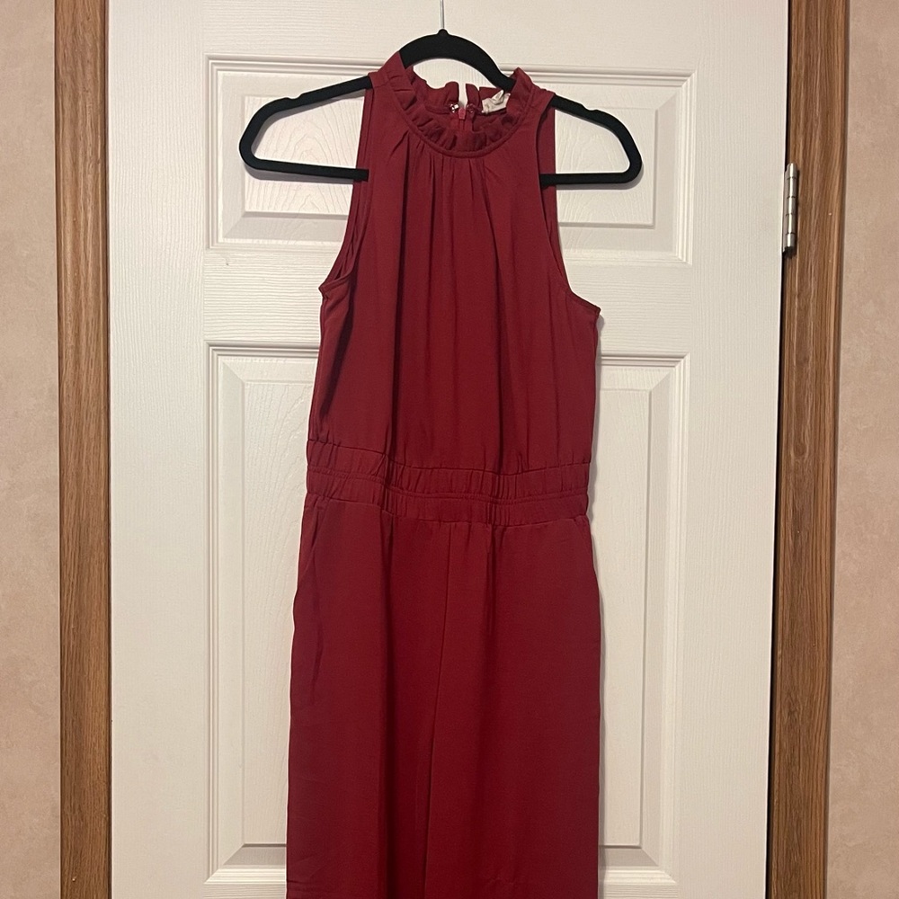 Elegant Red Jumpsuit